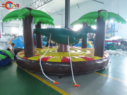Inflatable Manual Human Bull Riding Sport Game pull-riding rodeo game inflatable bull fighting carnival Game