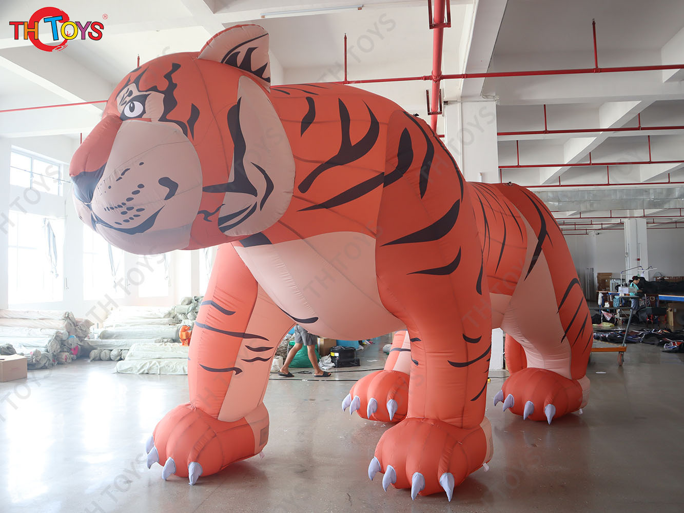 Fast Shipping 3m Tall Giant Inflatable Tiger for Outdoor Decoration Advertising Air Blow Up Walking Tiger Replica Mode