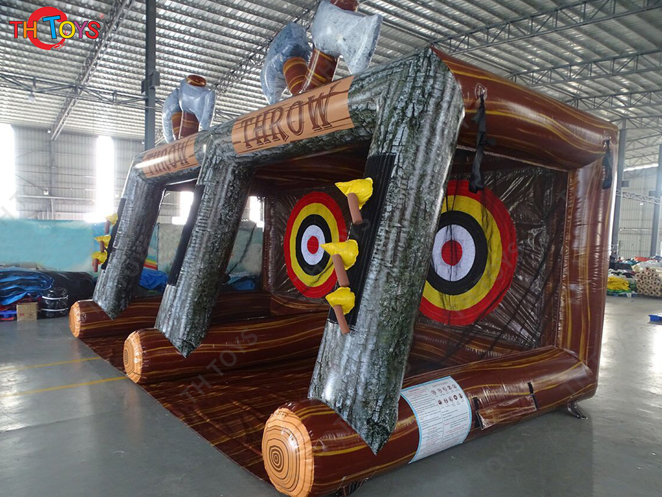 5x3m Outdoor Inflatable Game Carnival Sport game,Fun Axe Target Challenge axe throwing game inflatables