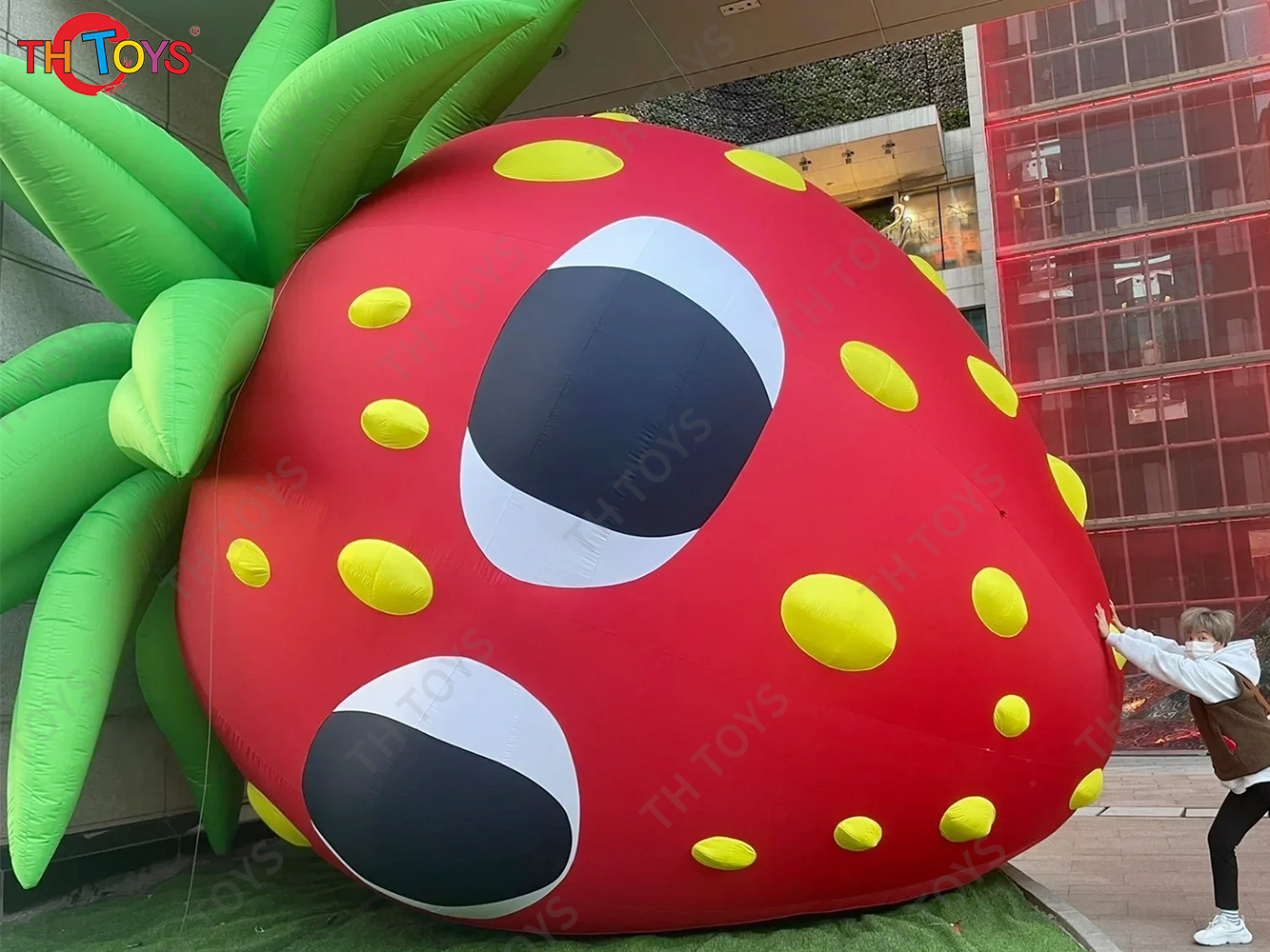 Giant Inflatable Strawberry Balloon 3D Blow Up Strawberry Inflatables Air Balloon