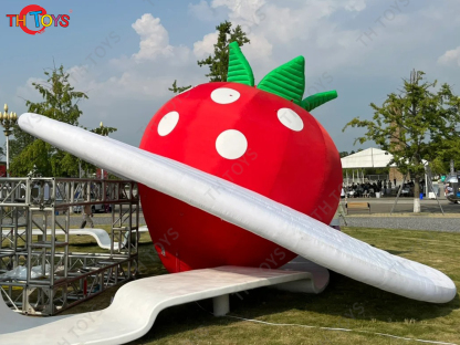 Giant Inflatable Strawberry Device Inflatable Strawberry Balloon