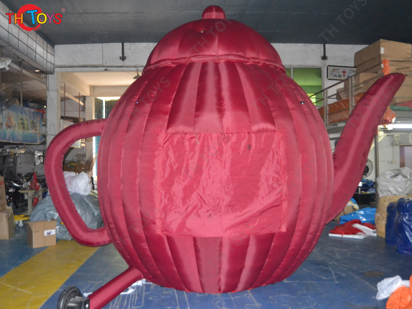 Giant China Inflatable Teapot Shape Stage Tent New Design Inflatable Lawn Tent Background Inflatable Shelter