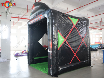 10x12ft Inflatable Zombie Attack Axe Throwing And Archery Shooting Game