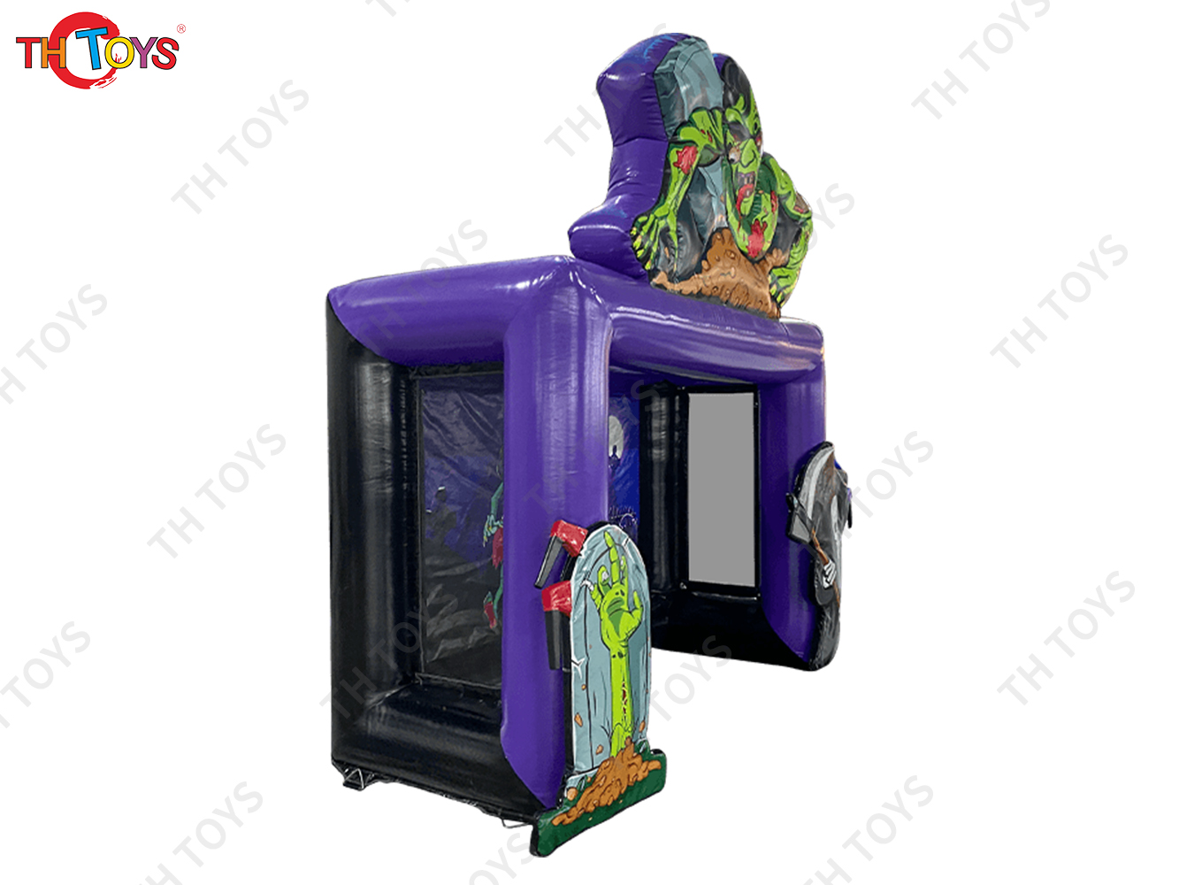 Inflatable Zombie Attack Axe Throwing And Archery Shooting Game