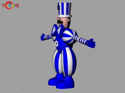 Cartoon Clown DIY Walking Dance Inflatable Air Model for Playground Performance Props Festival Supermarket Circus Puppet