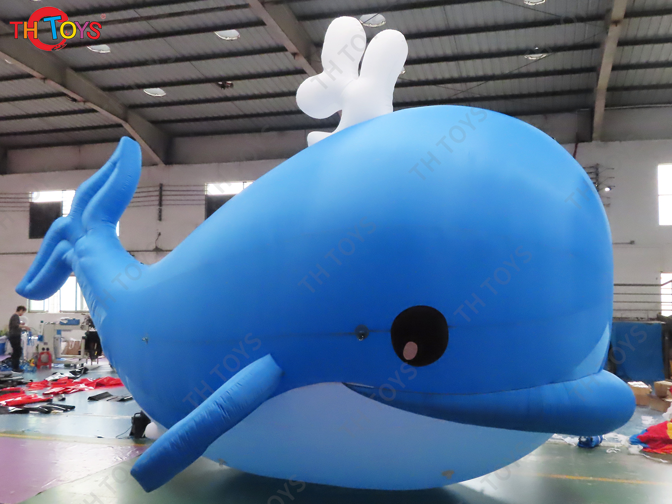 Giant Inflatable Blue Whale Aquarium Sea Animal Ocean Themed Balloon Toy