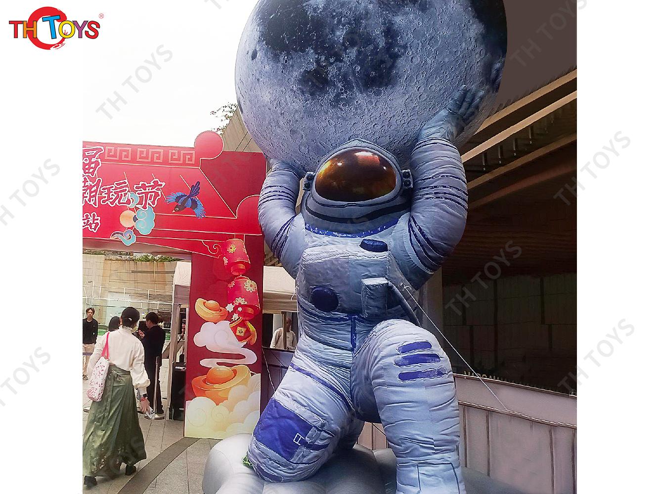 Costume with Stage Big Inflatable Spaceman with Blower for Space themed Party Cinema Mall Decoration
