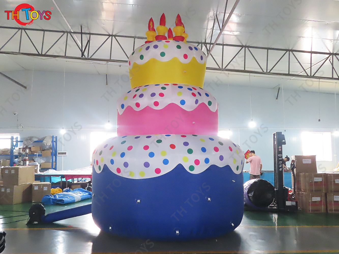 20ft tall Amazing Beautiful Giant Inflatable Cake for Birthday Party Decorations Happy Birthday Cake