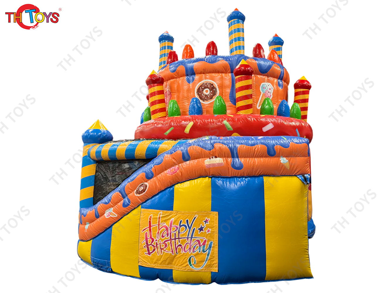 Inflatable Cake Bouncer Castles with cover Child Jumping Bouncy Castle Trampoline Bounce House Inflatable Bouncer