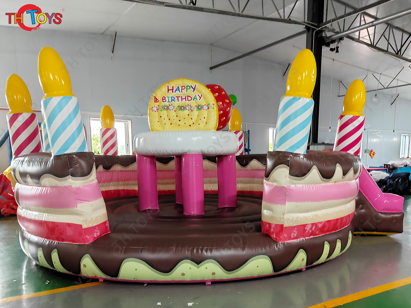 Inflatable Cake Bouncer Castles with cover Child Jumping Bouncy Castle Trampoline Bounce House Inflatable Bouncer 4.5x2.5mH