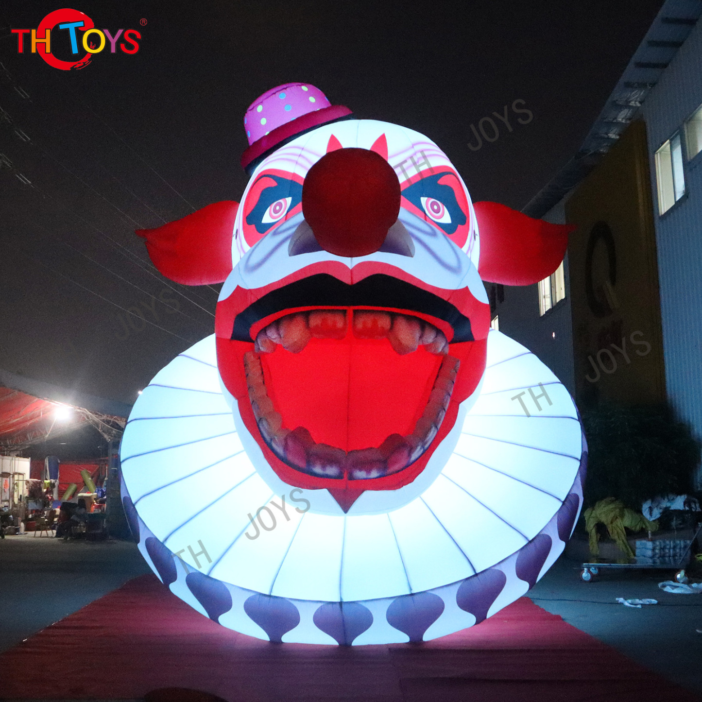 inflatable clown inflatable joker The scary clown Halloween installation Halloween decoration