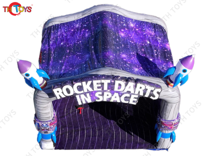 Carnival Game Inflatable Throwing Dart Board Sport Game, new rocket space throwing target games