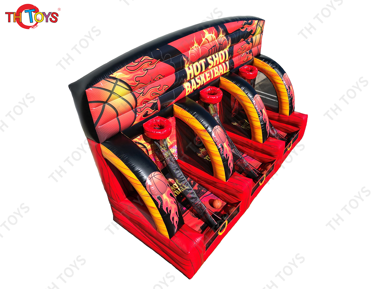 5x3x3mH New Game Commercial Basketball Toss Inflatable Connect Four Hot Shot Basketball Carnival Games