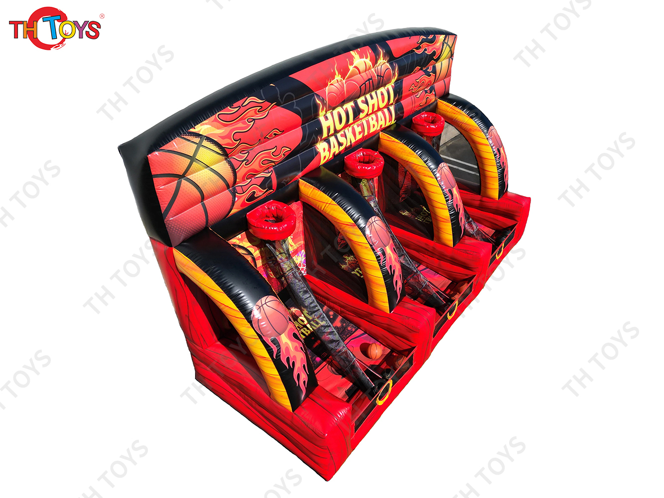5x3x3mH New Game Commercial Basketball Toss Inflatable Connect Four Hot Shot Basketball Carnival Games