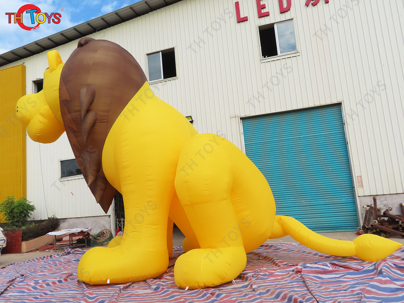 Giant Inflatable Lion Replica Model Animal Cartoon Lion for Outdoor Commercial Advertising Decoration