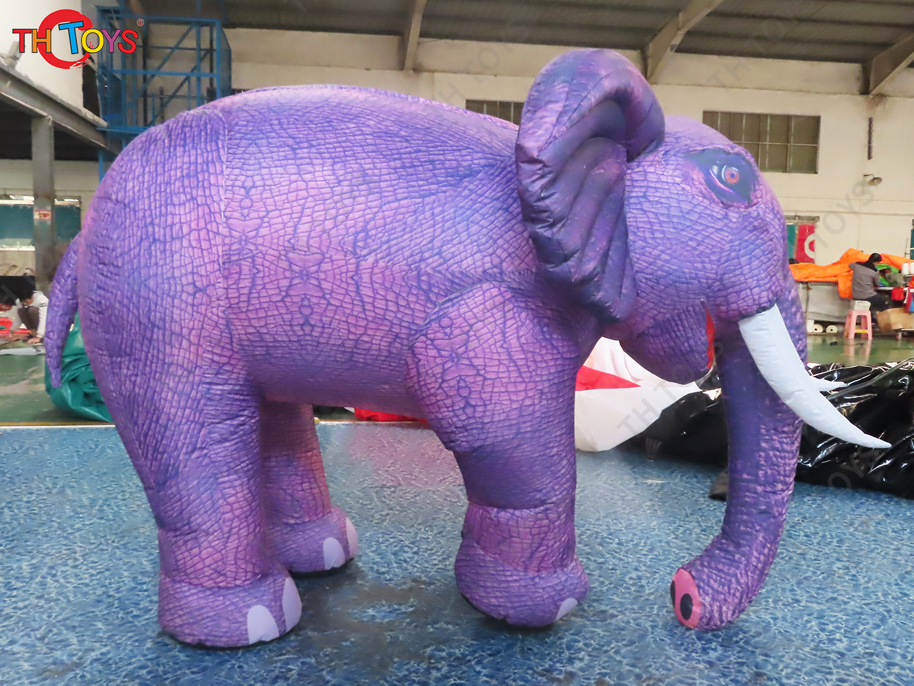 Golden Inflatable Elephant Model Blow Up Animal Balloon for Decoration Advertising