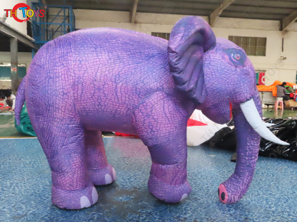 Golden Inflatable Elephant Model Blow Up Animal Balloon for Decoration Advertising