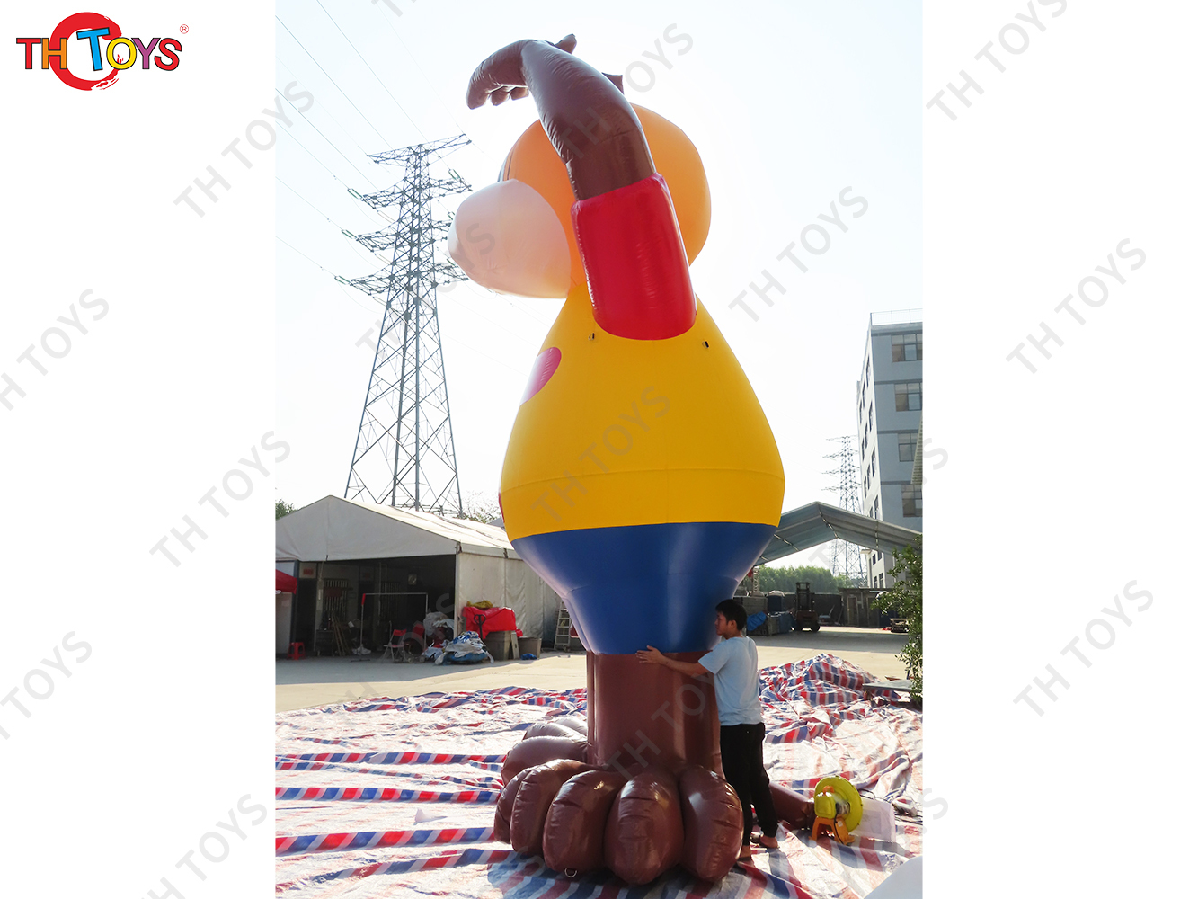 Advertising Giant Inflatable Monkey Model Cartoon Animals Characters For Sale