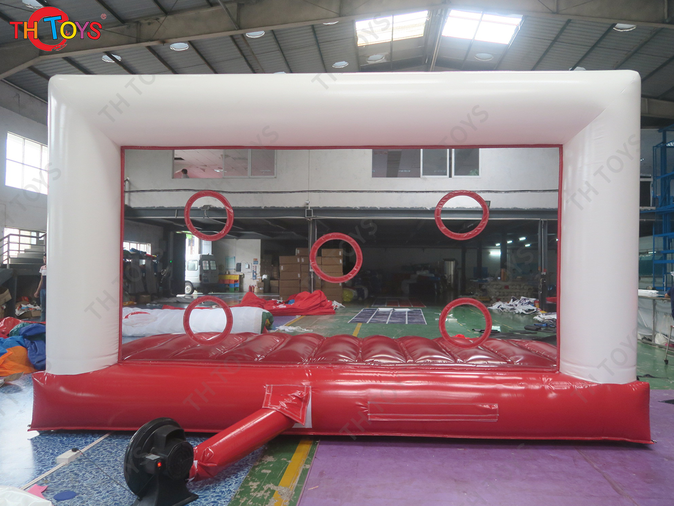 Giant Inflatable Football Goal Shooting Game Cheap Commercial Inflatable Soccer Shoot Carnival Game Toys