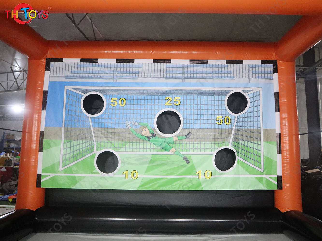 5x4m Inflatable Football Soccer Toss Gate Outdoor Blow Up Inflatable Shoot Out Carnival Game Goal for Sale