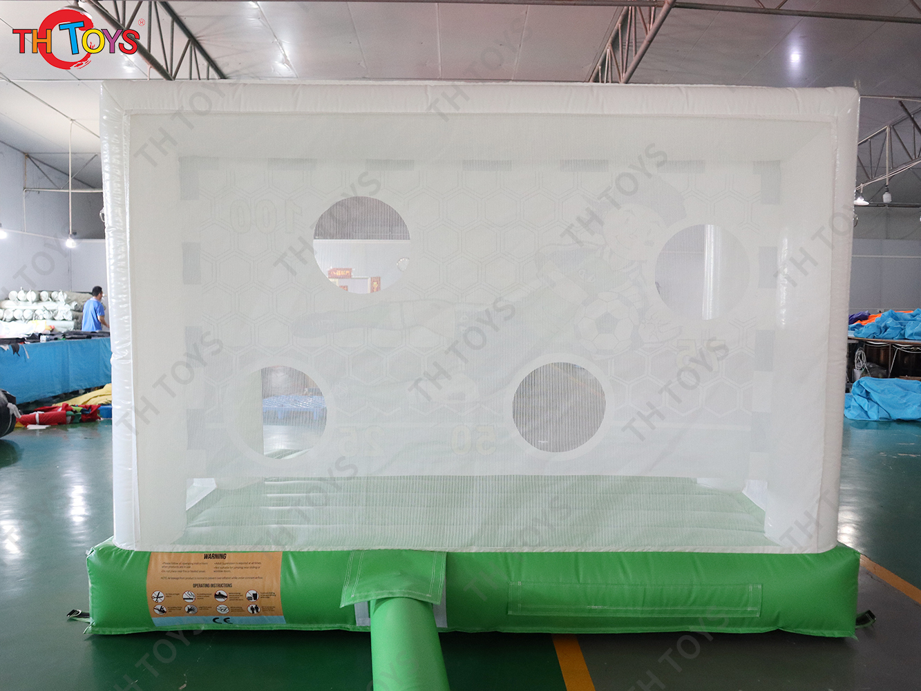 Inflatable Football Shootout Game, Outdoor Sport Game Inflatable Football Shooting Target games for kids