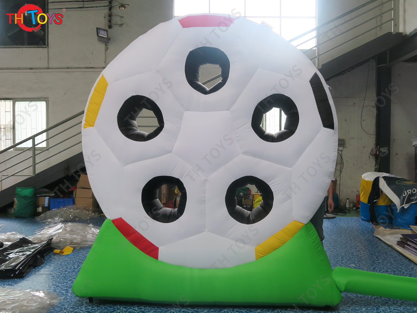 Inflatable Soccer Football Dart Board Blow Up Foot Darts Shooting Target Sports Carnival Game