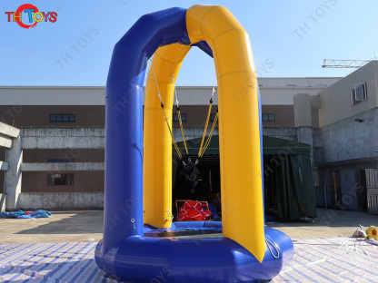 Inflatable Bungee Jump Game Airtight Inflatable Bounce Jumping Trampoline For Kids N Adults