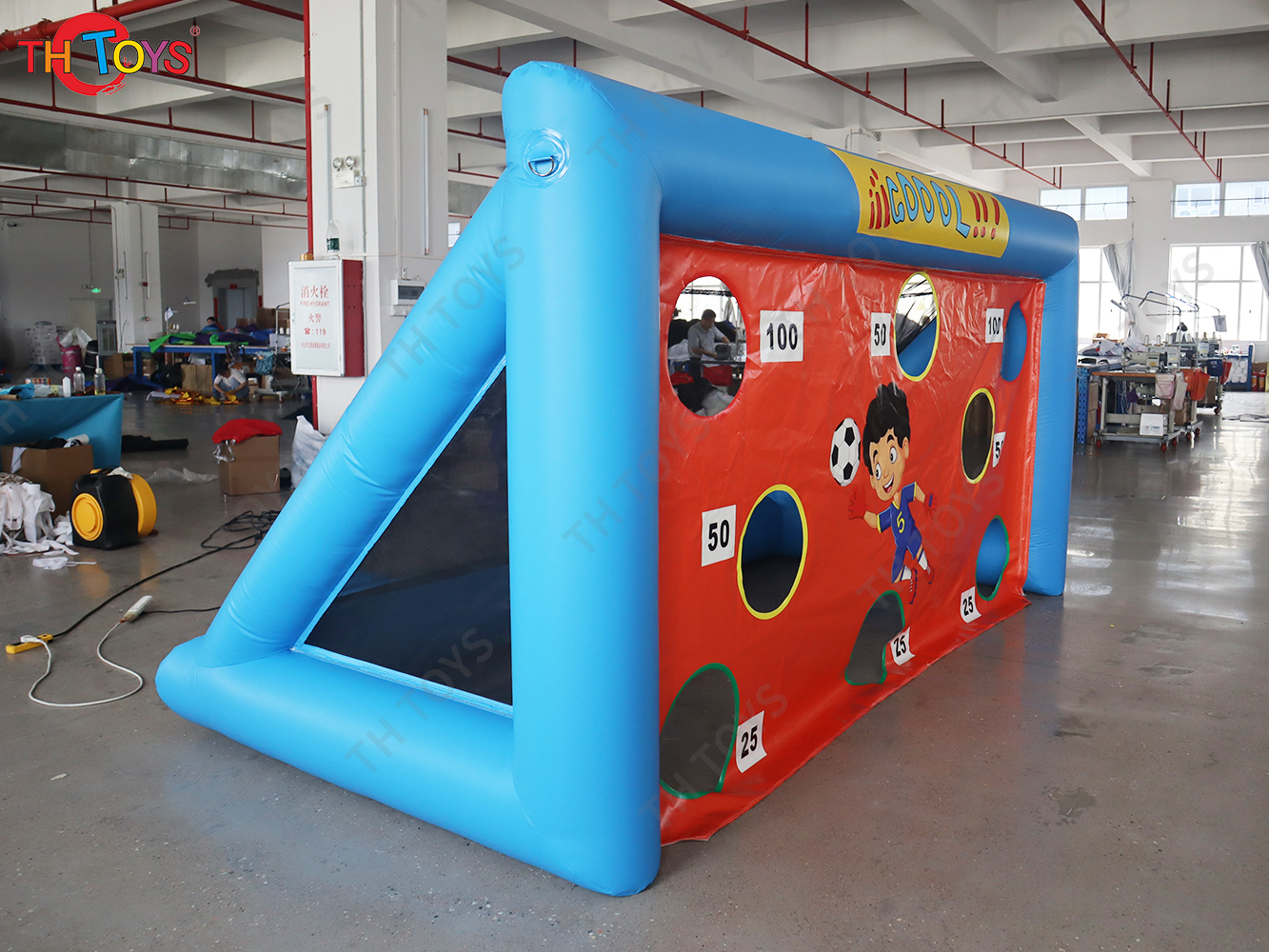 inflatable football soccer toss game,inflatable football target,inflatable soccer shooting goal