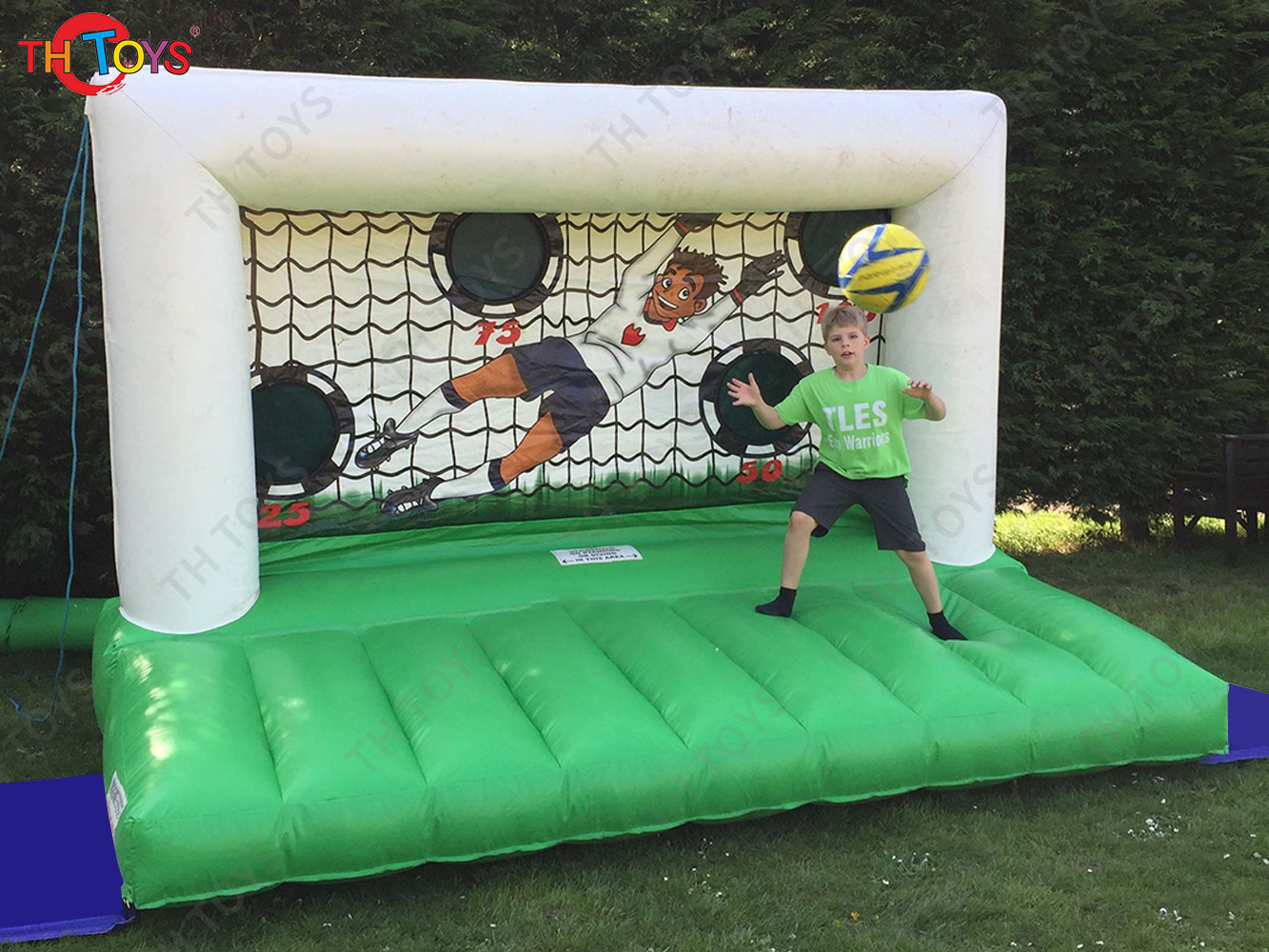 Giant Carnival Sport Inflatable Soccer Target Football Goal Shootout Goal Unisex for Playground Use