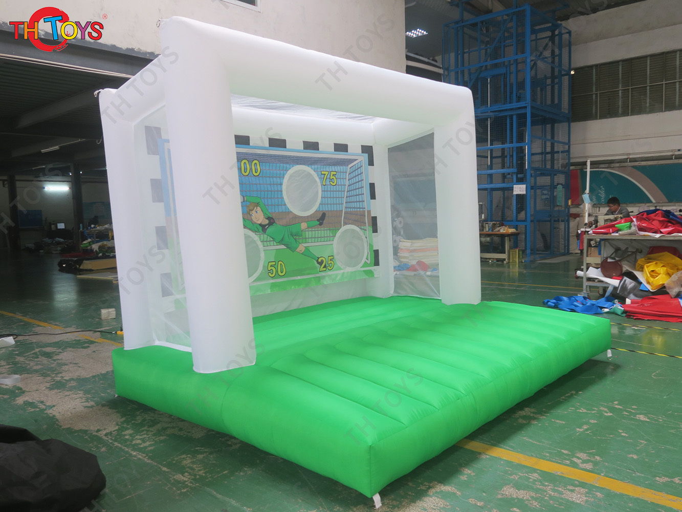 5x4m Optional Giant Carnival Sport Inflatable Soccer Target Football Goal Shootout Goal Unisex for Playground Use