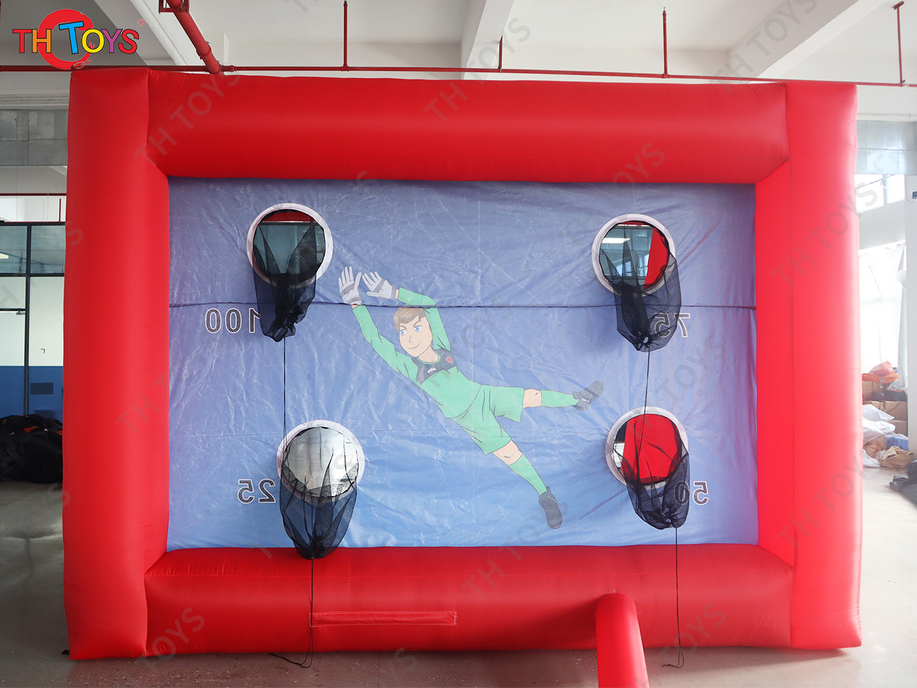 4x3m Optional Inflatable Football Shoot Out Game Inflatable Football Goal Carnival Sport Game Toys for Sale