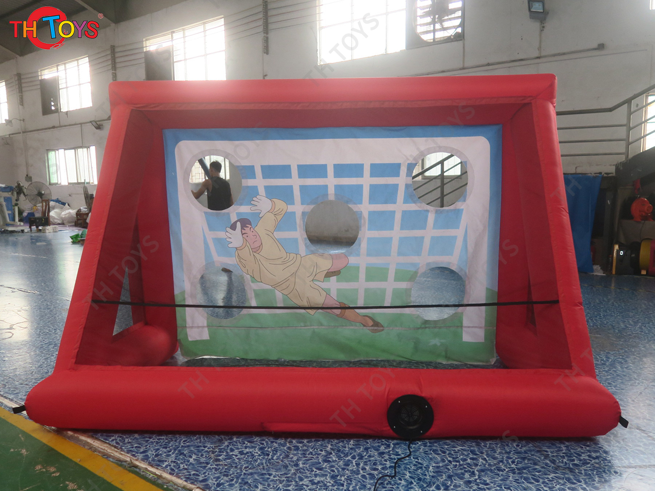 3x1.5x2mH Optional Inflatable Football Shoot Out Game Inflatable Football Goal Carnival Sport Game Toys for Sale