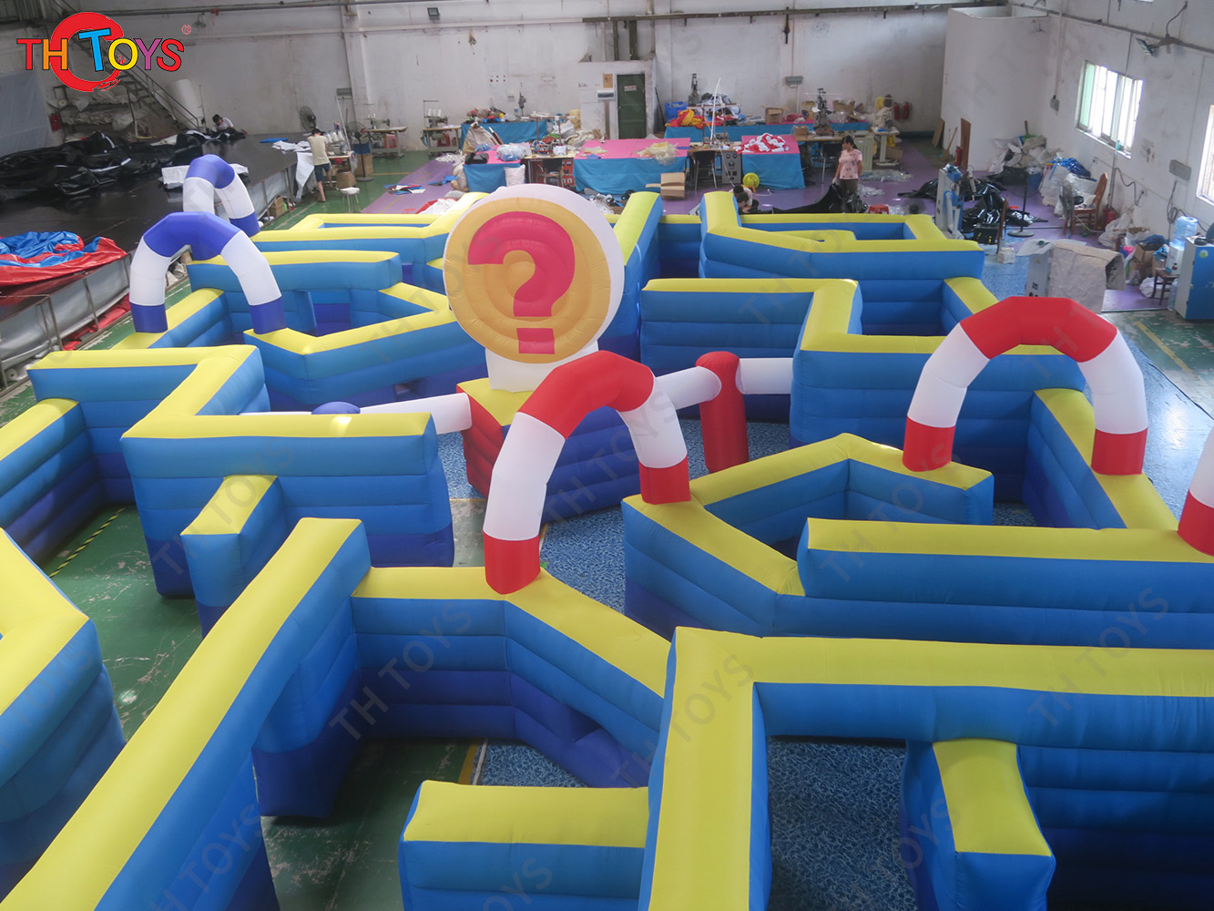 Customized labyrinth inflatable maze game for sale Inflatable Puzzel Game,free air ship to door