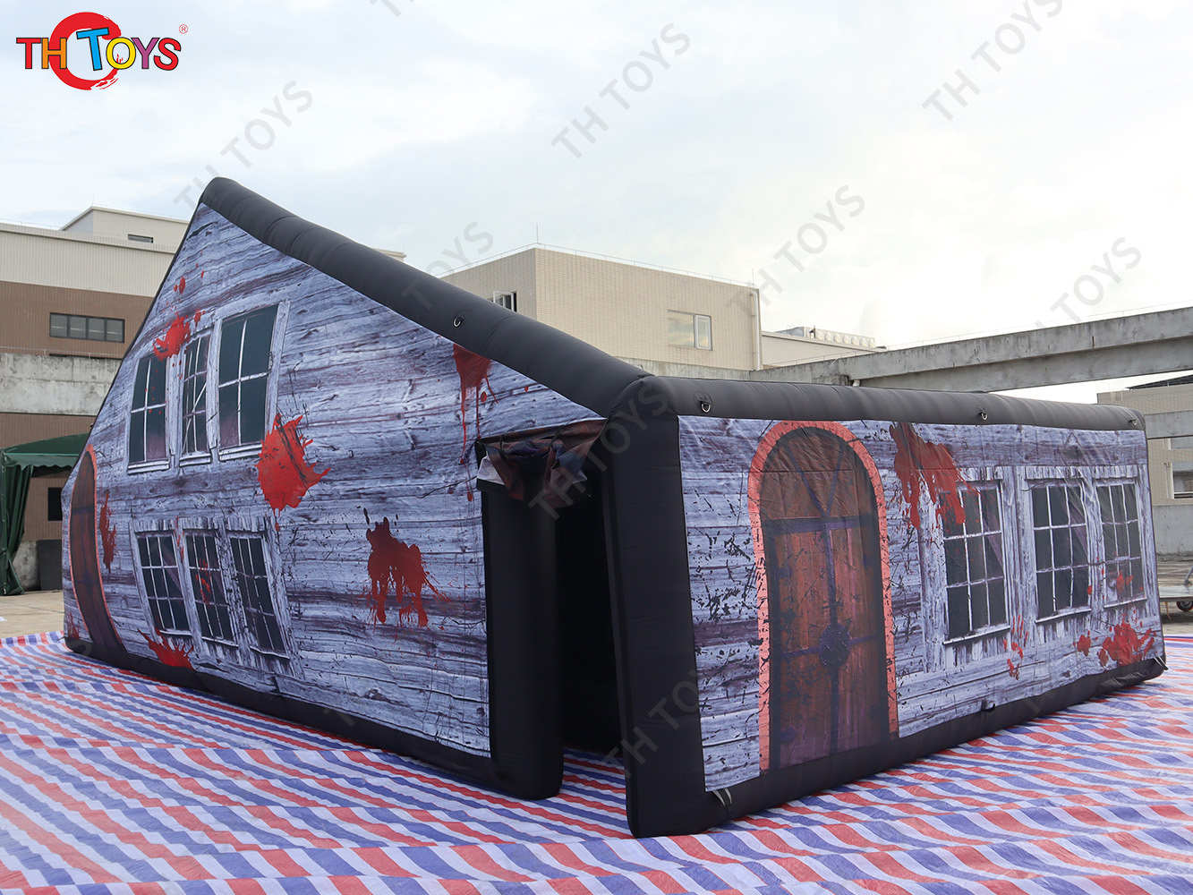 outdoor portable Christmas inflatable maze, Halloween inflatable haunt house Labyrinth maze for kids n adults