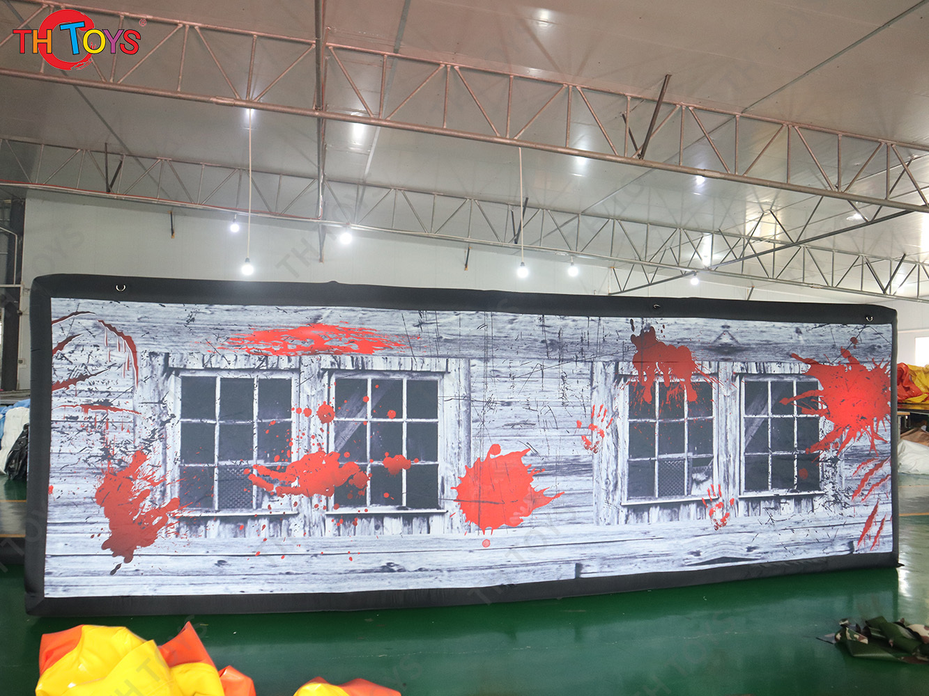 Custom Made Inflatable Halloween Haunted House Maze Blow Up Air Labyrinth Maze Challenge Game with Blower