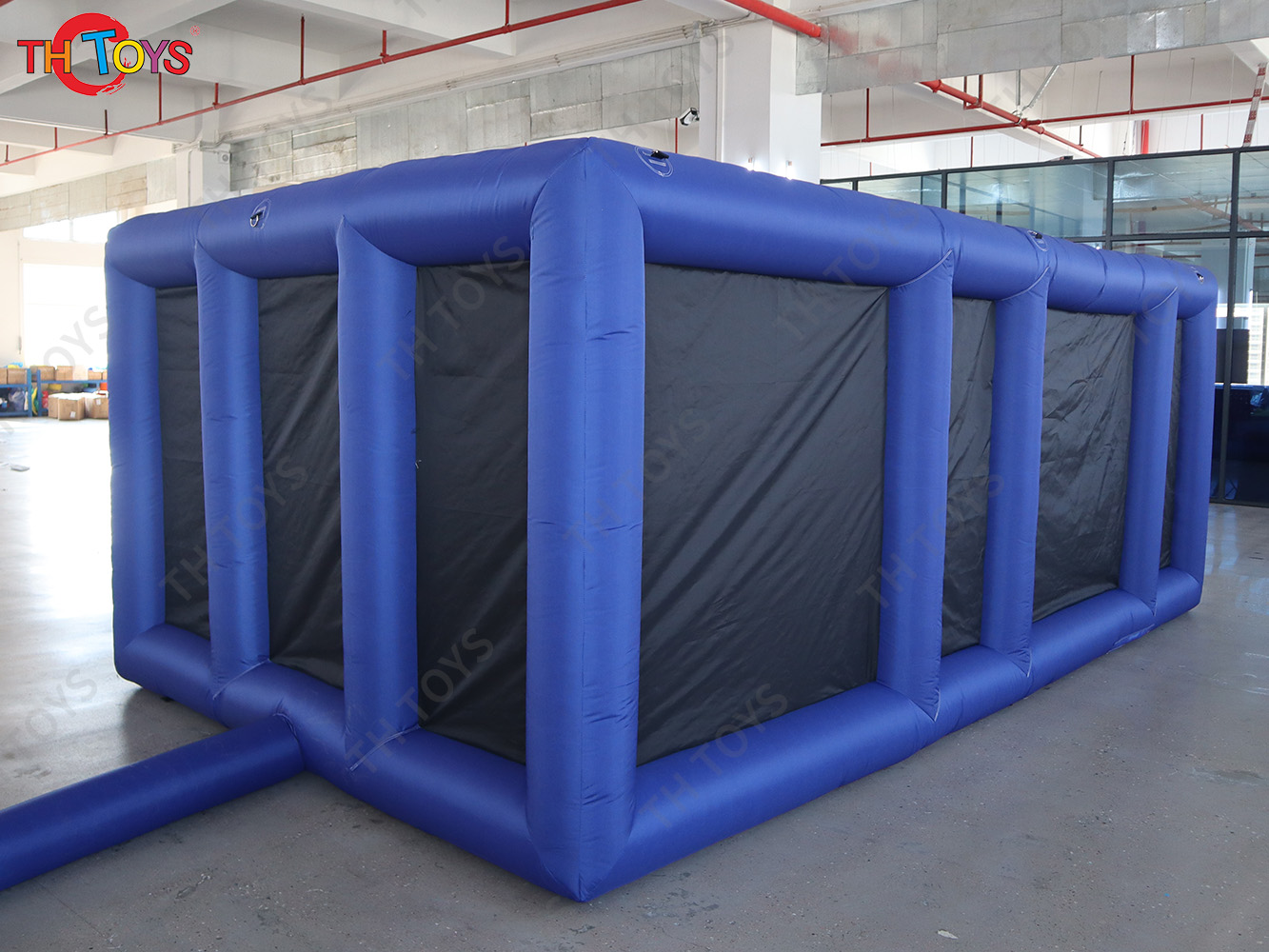 New Design Black Fun Maze Game Large Inflatable Halloween Haunted House Inflatable Haunted Labyrinth Maze for Outdoor Play