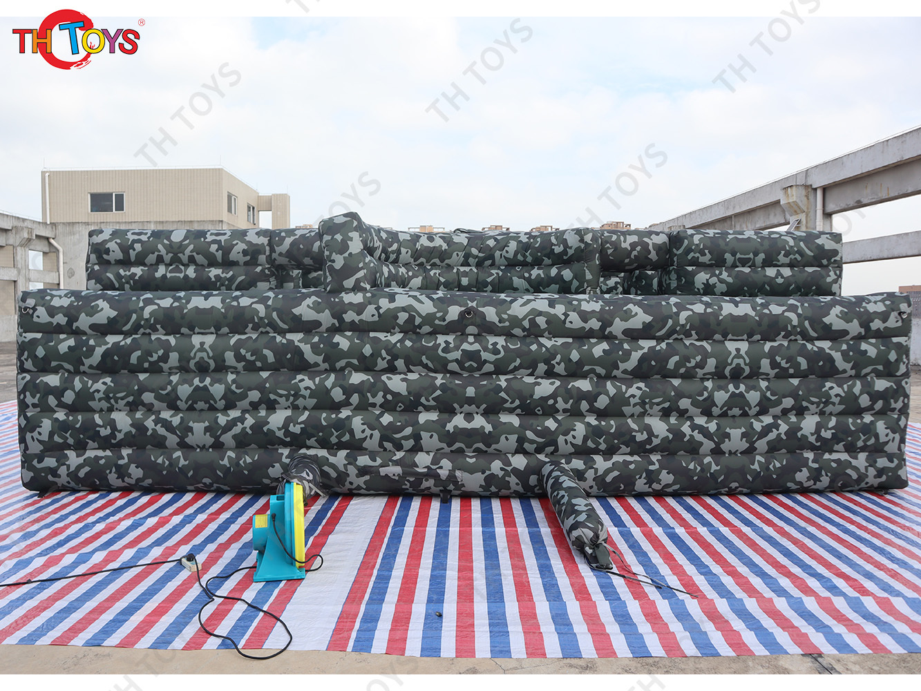 Large Outdoor Inflatable Laser Tag Maze Game Square Obstacle Course Commercial Labyrinth For Kids And Adults