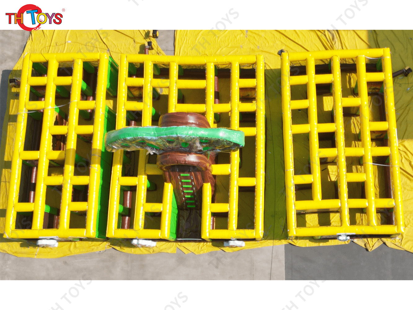 10x10m Custom Inflatable Maze Outdoor Inflatable Maze Labyrinth Obstacle Course with Blower