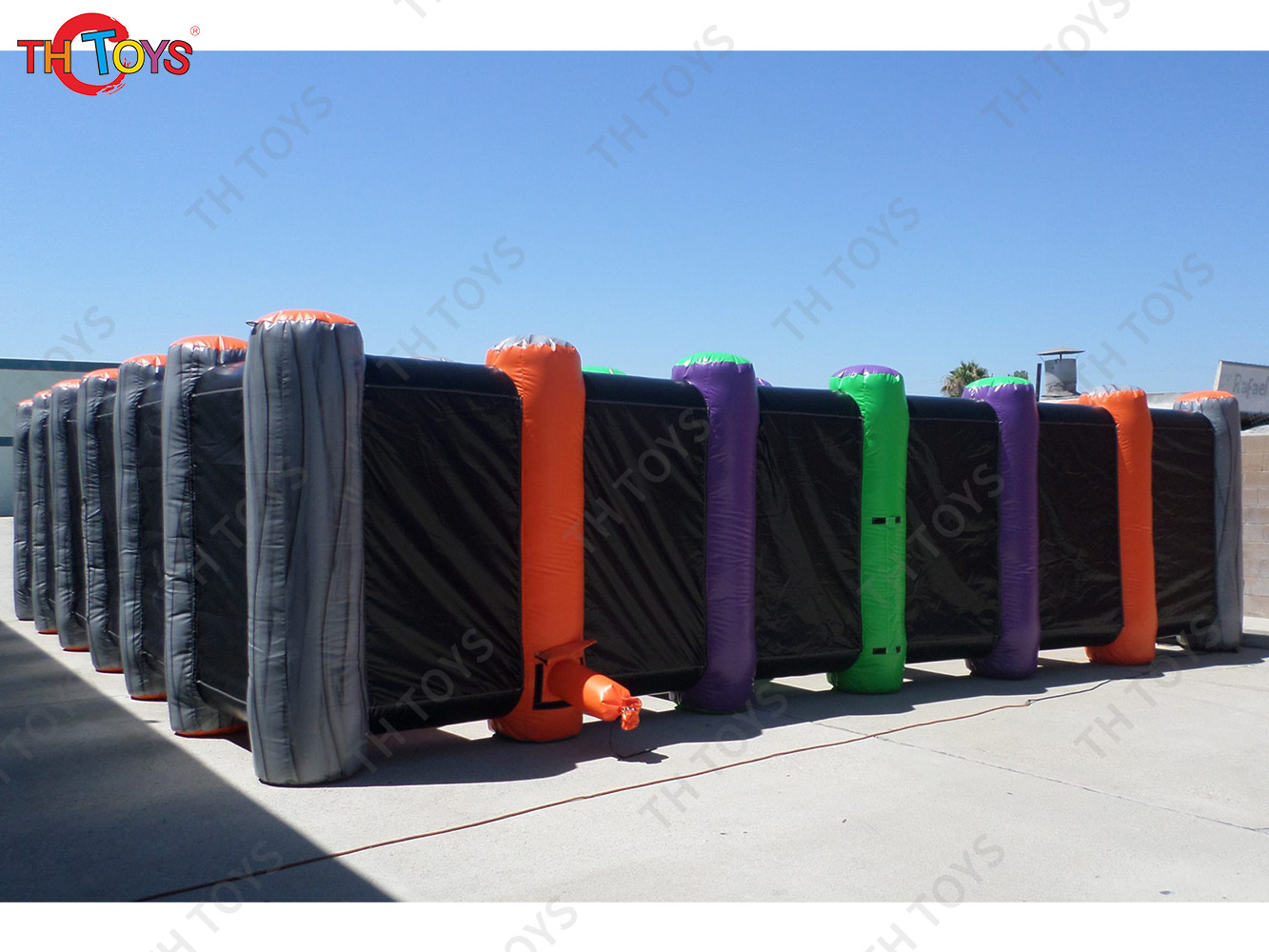 New Design Black Fun Maze Game Large Inflatable Haunted House Inflatable Haunted Labyrinth Maze for Outdoor Play