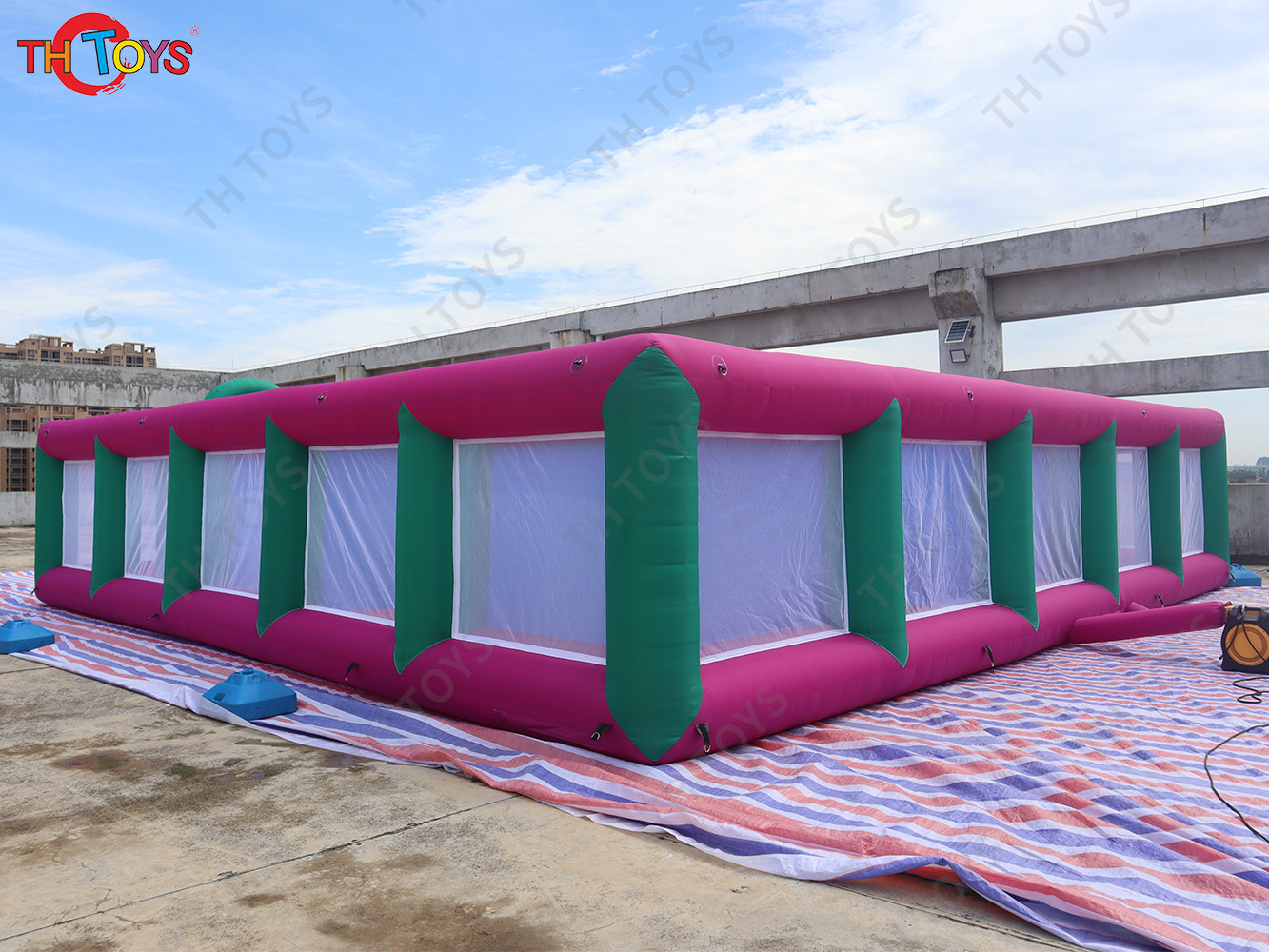 Giant inflatable haunted house, outdoor portable customized inflatable maze tag for Halloween