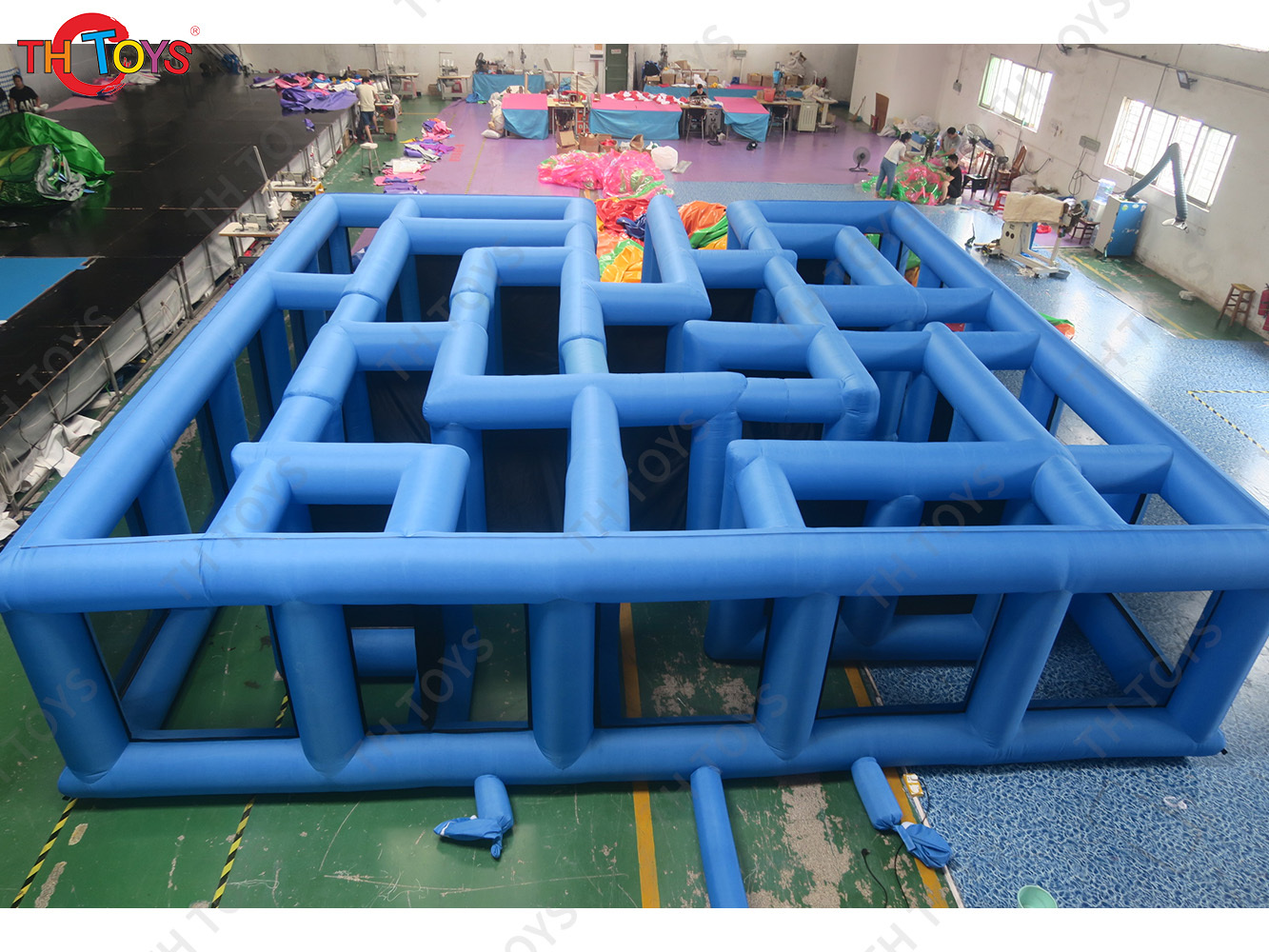 Halloween Haunted House Inflatable Maze With Cover Custom Logo Kids Inflatable Maze