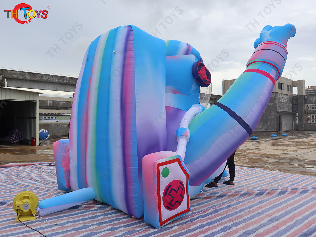 Outdoor Advertising Inflatable Astronaut With LED Light, full printing Inflatable Astronaut model
