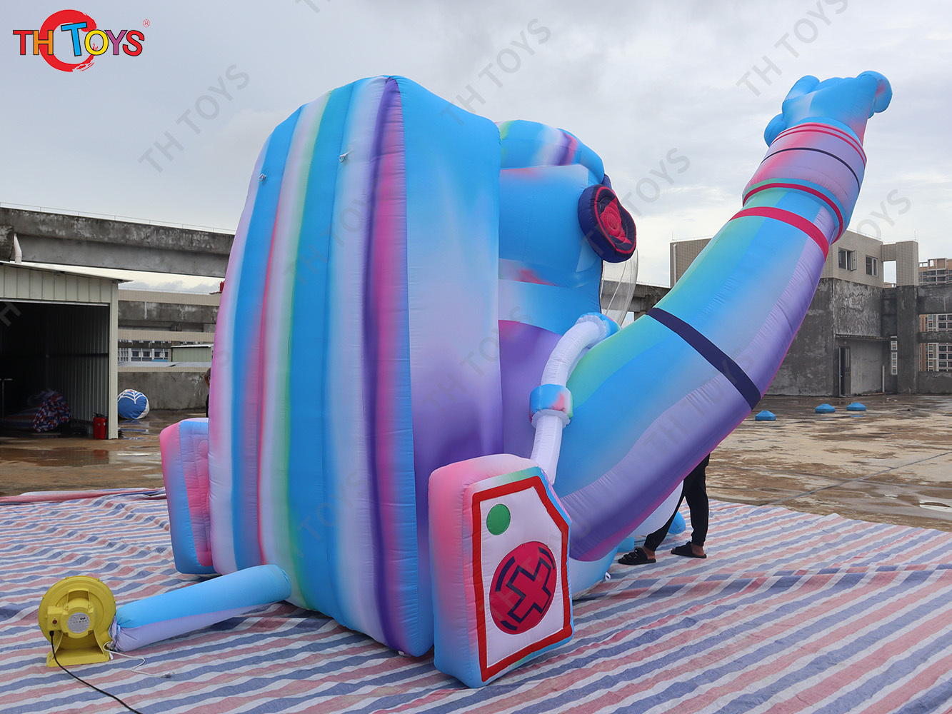 Outdoor Advertising Inflatable Astronaut With LED Light, full printing Inflatable Astronaut model