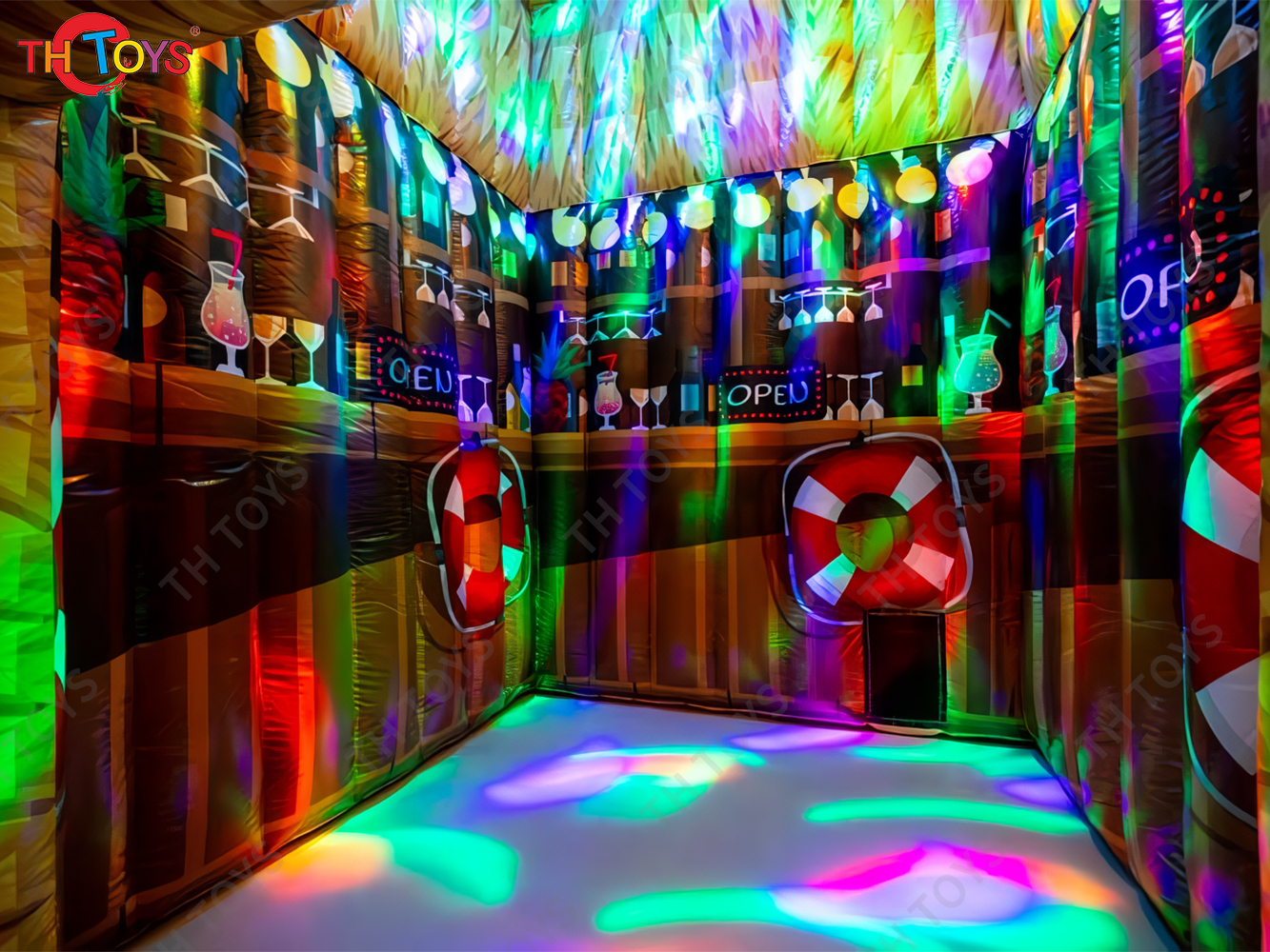 Commercial Durable Pineapple Inflatable Beach Pub Tent New Design Blow Up Beach Tent with Blower