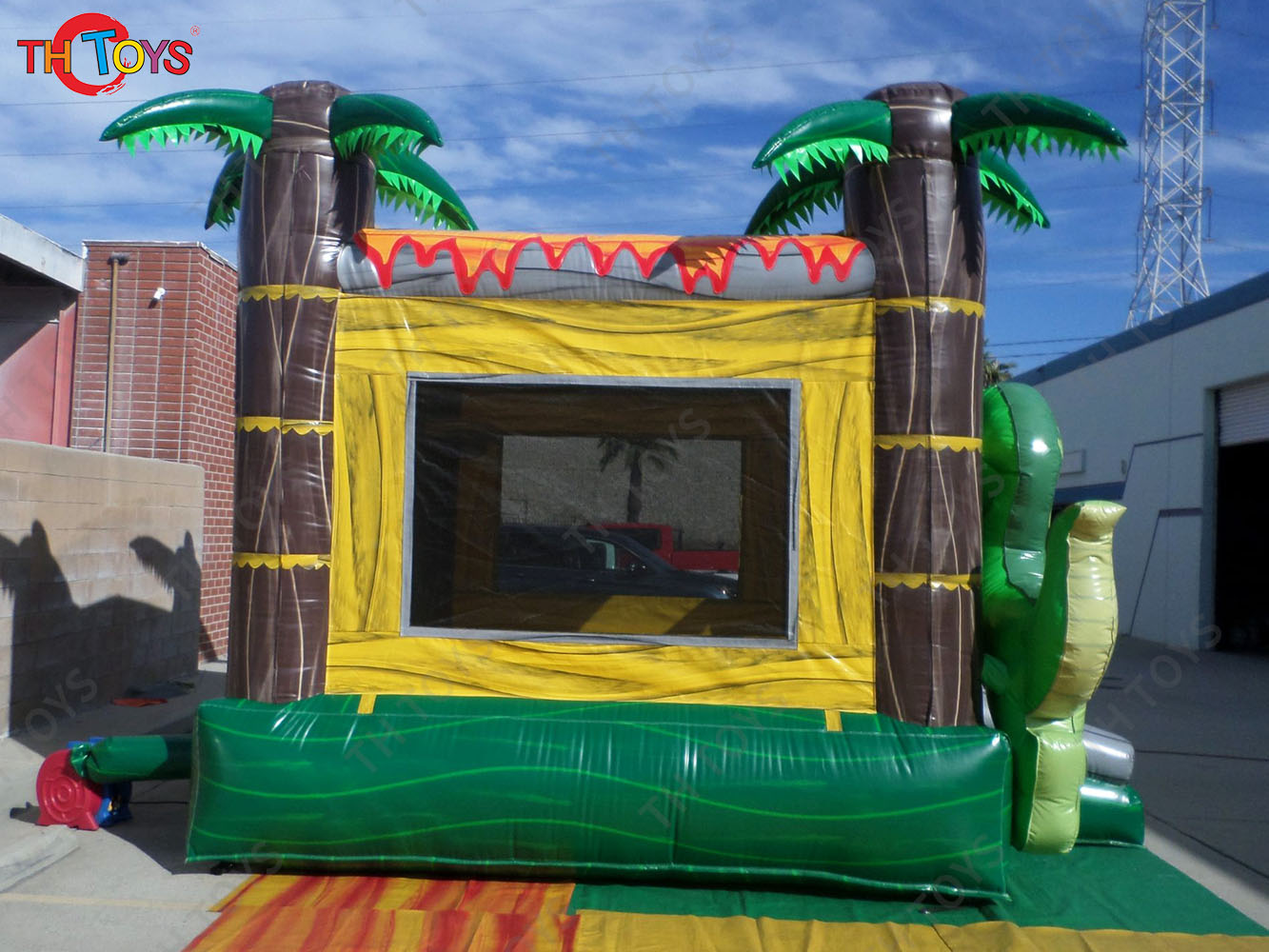 dinosaur animal inflatable bouncy house, 2025 new style party rental inflatable jumper house for kids