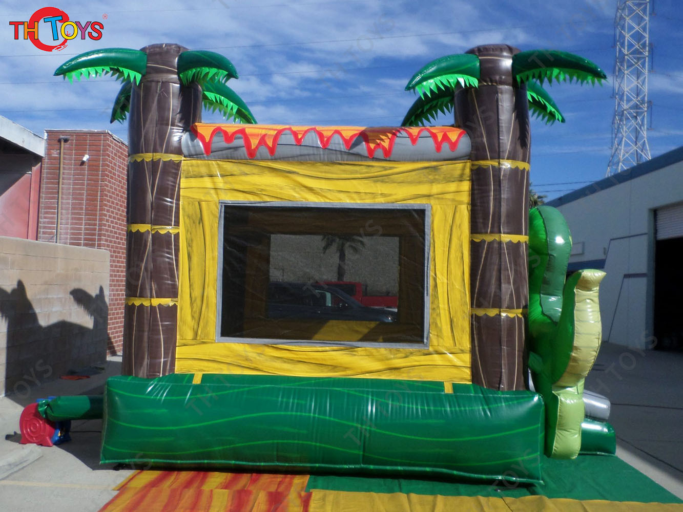 dinosaur animal inflatable bouncy house, 2025 new style party rental inflatable jumper house for kids