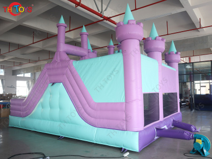 3 in 1 Pink Inflatable Bounce House with Slide Outdoor Wedding Bouncy Castle Commercial Inflatable Bouncer with Blower for Sale