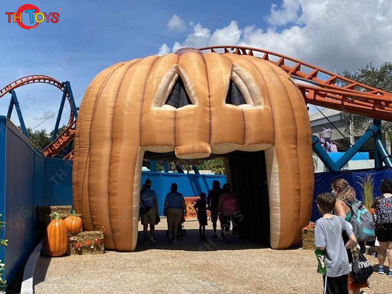 inflatable Jack-O-Lantern Pumpkin tunnel Archway
