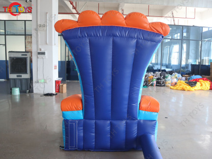 Boys Theme Inflatable Bouncer Throne Chair with Blower Custom Made Giant Inflatable Chair Replica