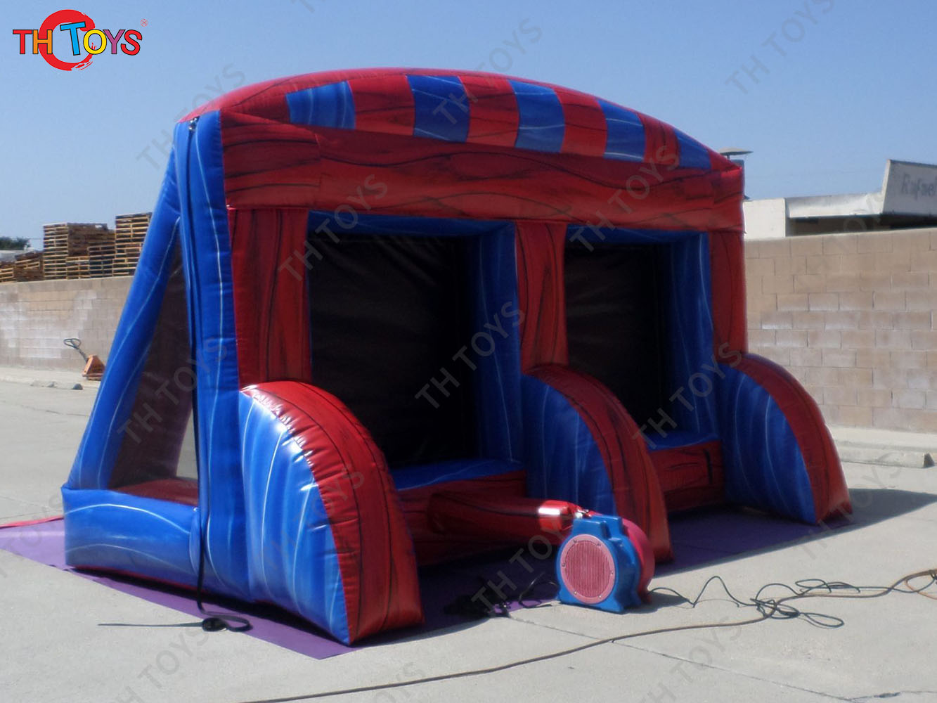 Inflatable Connect 4 basektball Soccer ball Carnival game